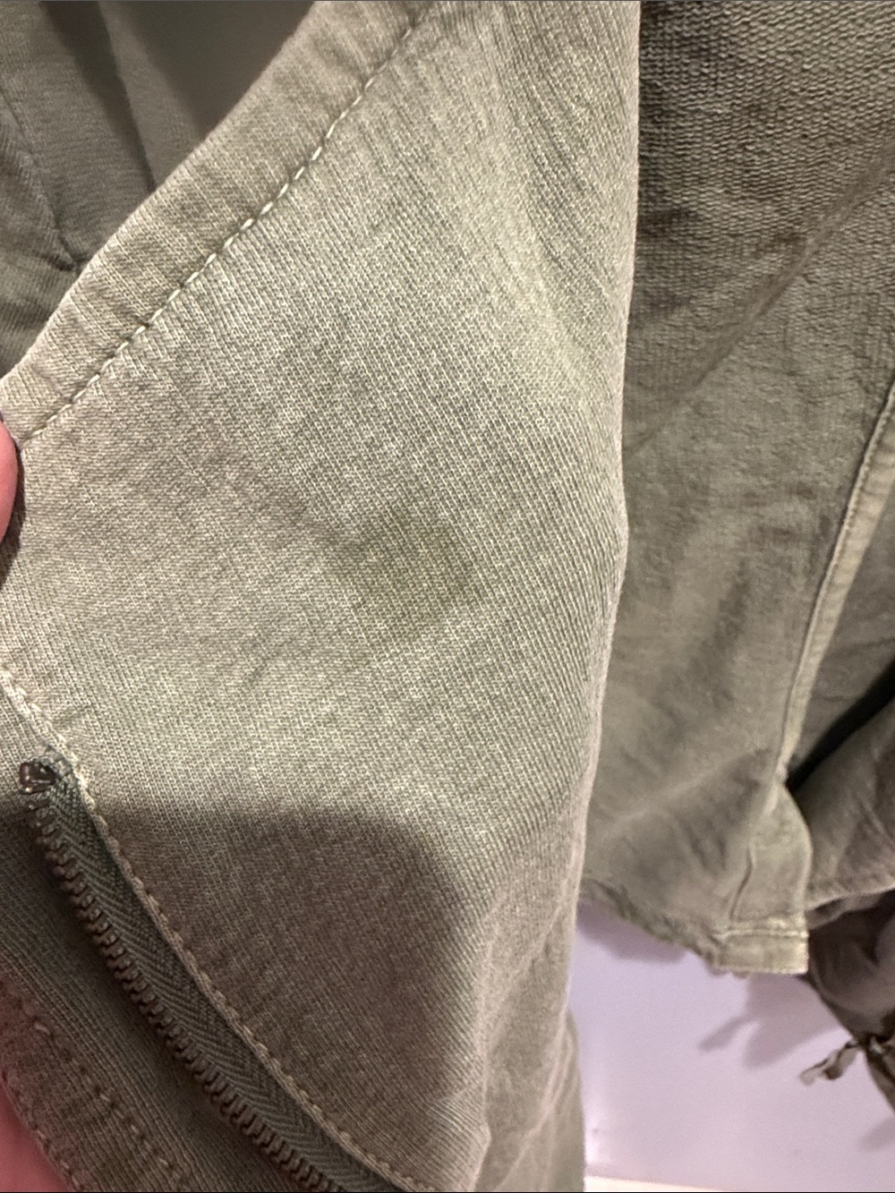 Chaps Olive Utility Drawstring Jacket - Picture 2 of 4